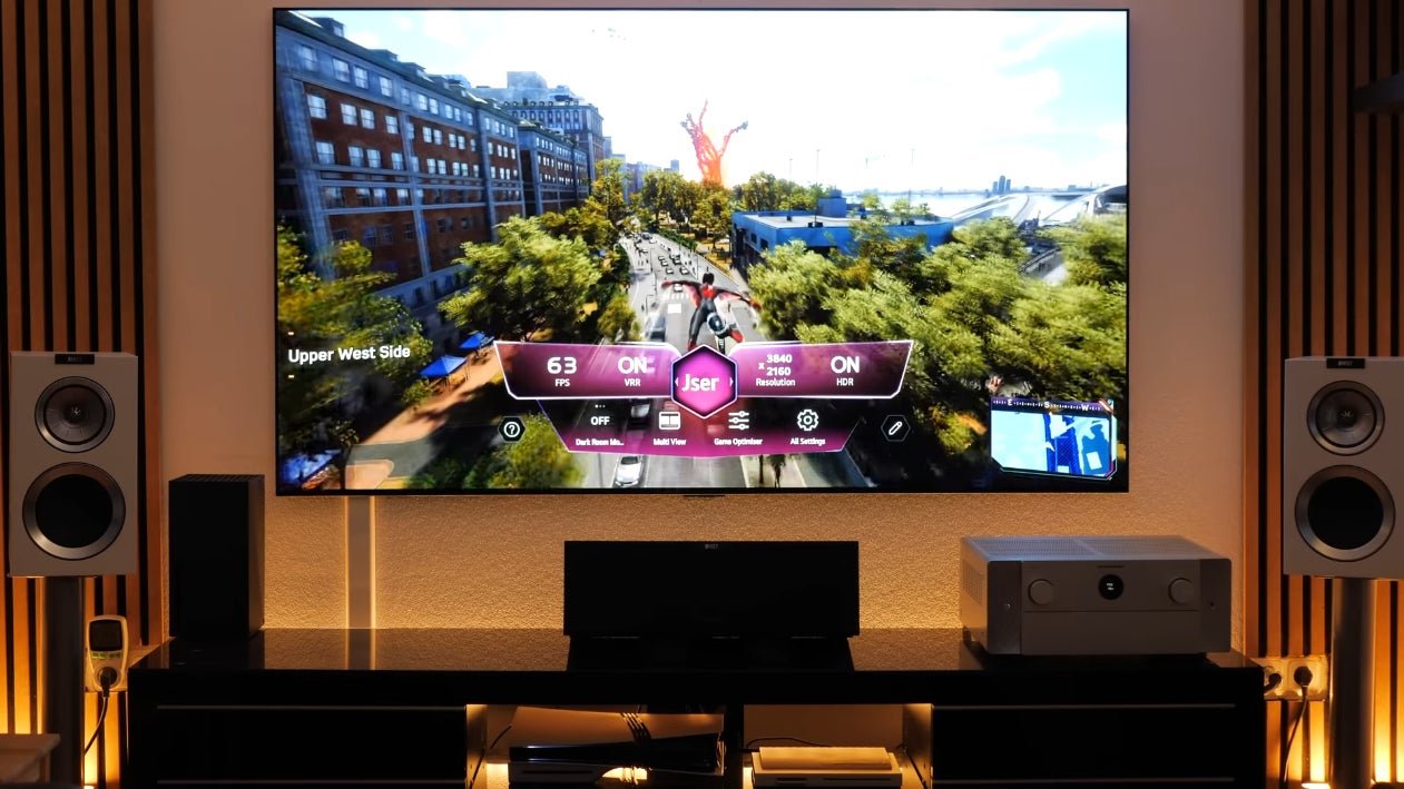 digital-foundry-marvels-spider-man-2-on-ps5-pro-how-insomniac-pushes-rt-and-pssr-upscaling-5bclq_fd5jli8-1261x709-10m20s5d a shot of Spider-Man 2 played on a VRR display